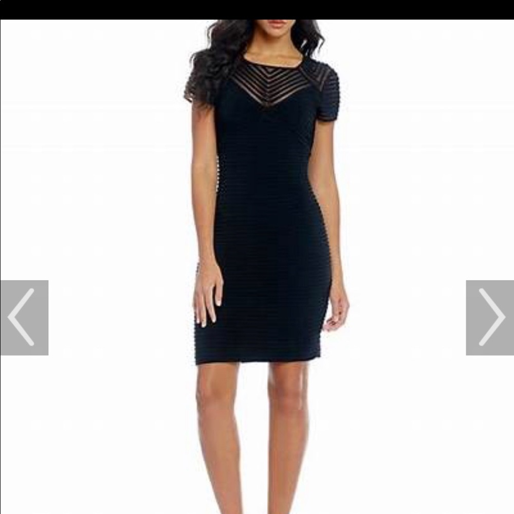 Ribbed illusion dress by Calvin Klein